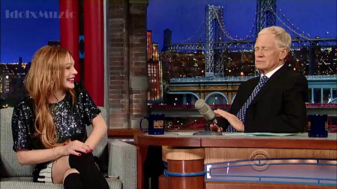 Lindsay Lohan - Interview (Calls Oprah Live) David Letterman 4-10-14