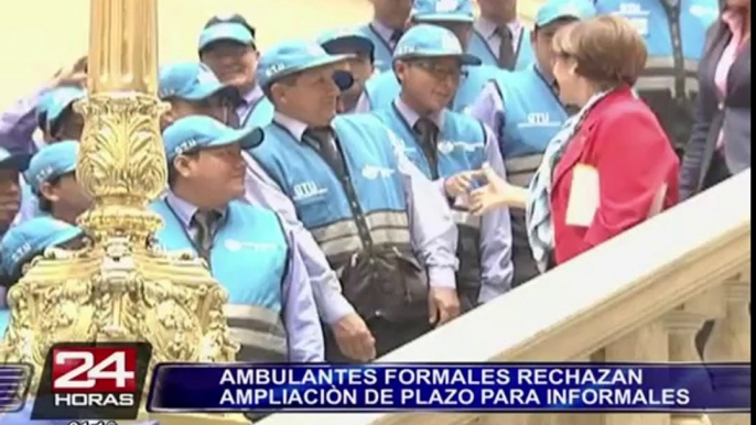 Lima: ambulantes formales rechazan invasión de vendedores informales