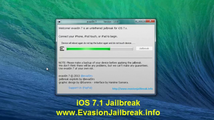 Gratuit Apple iOS 7.1 Untethered Jailbreak iPhone iPod touch Développement iPad