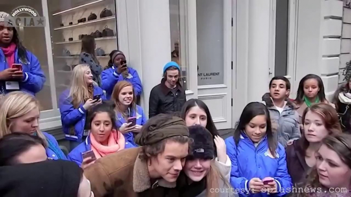 Harry Styles Gets Swarmed By Fans Moments