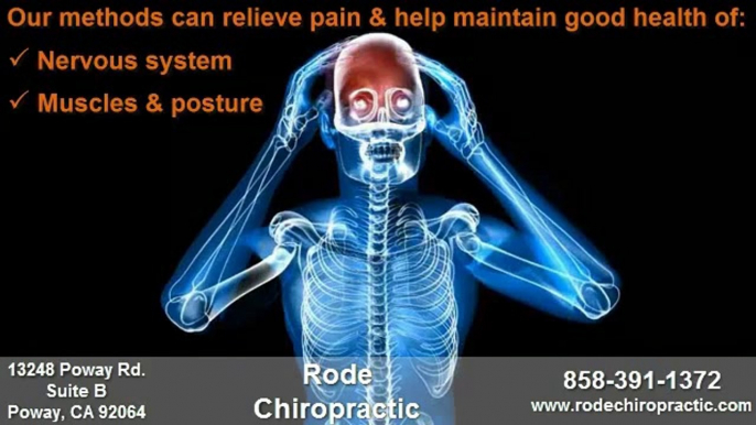 Chiropractor near Ramona CA  Rode Chiropractic on Poway Rd