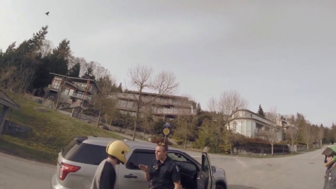 Flic VS Longboarder! Dangereux le policier!