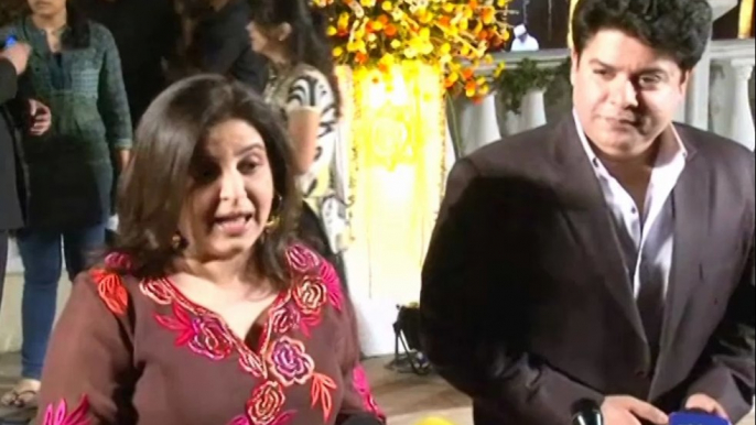 Bollywood Celebs Sajid Khan & Farah Khan At Wedding Reception Of Imraan Khan