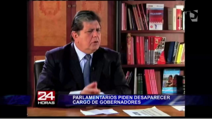 Congresistas piden desaparecer el cargo de gobernadores para uso político