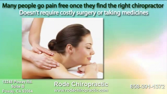 Chiropractor near Ramona CA  Rode Chiropractic on Poway Rd