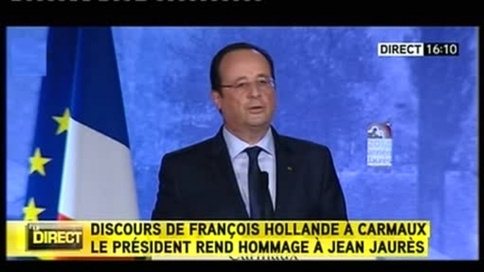 Jeunesse : François Hollande rend hommage à Jean Jaurès