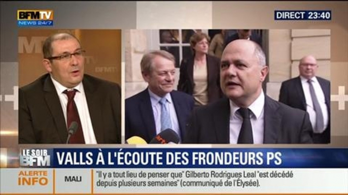 Le Soir BFM: Plans d'économies: Manuel Valls face aux frondeurs PS - 22/04 5/5