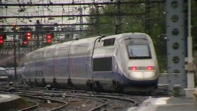 Rame TGV Duplex à la gare de Lyon Perrache : Fin de service pour la rame 718