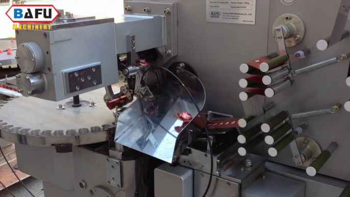 Automatic chocolate wrapping machine, chocolate double twist wrapping machine