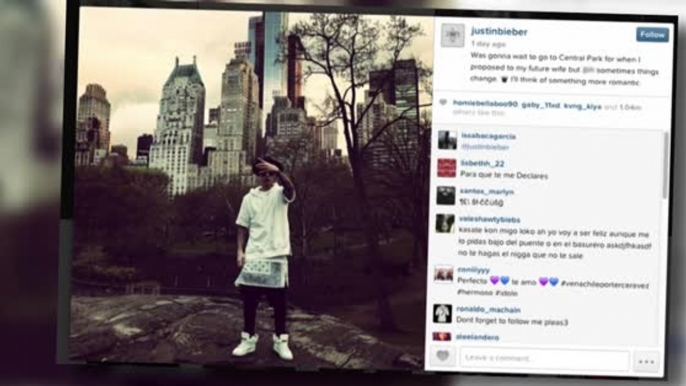 Justin Bieber Posts Cryptic Marriage Proposal Message