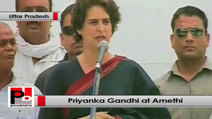 Priyanka Gandhi's election meeting in Amethi (Uttar Pradesh)