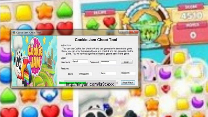 Cookie Jam Hack Tool [Cheats,Codes][Coins/Lives][Android