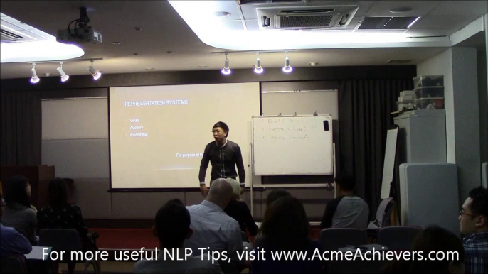 Jacky Lim Explained NLP Representational Systems - NLP Training & Courses