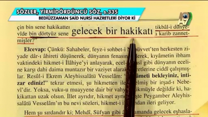 Bediüzzaman Said Nursi Hazretleri Hz. Mehdi (as)'ın Hicri 1400'de geleceğini anlatıyor