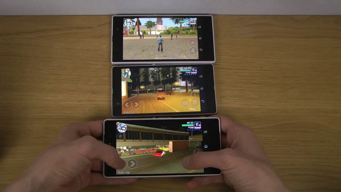 GTA Vice City Sony Xperia Z2 vs. Sony Xperia Z1 vs. Sony Xperia Z - HD Gameplay Comparison