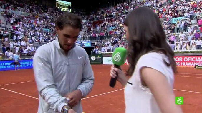 2014 Madrid Open SF Rafael Nadal On Court Interview