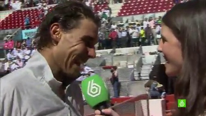 2014 Madrid Open QF Rafael Nadal On Court Interview