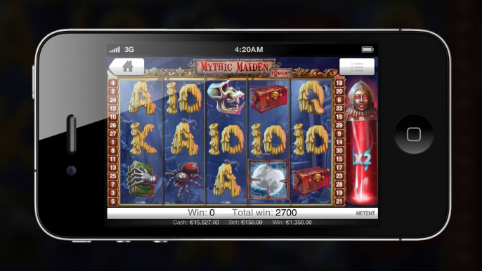 cherrycasino.com - Gameplay Mythic Maiden Touch Slot Smartphone Gameplay - (100% Signup Bonus)