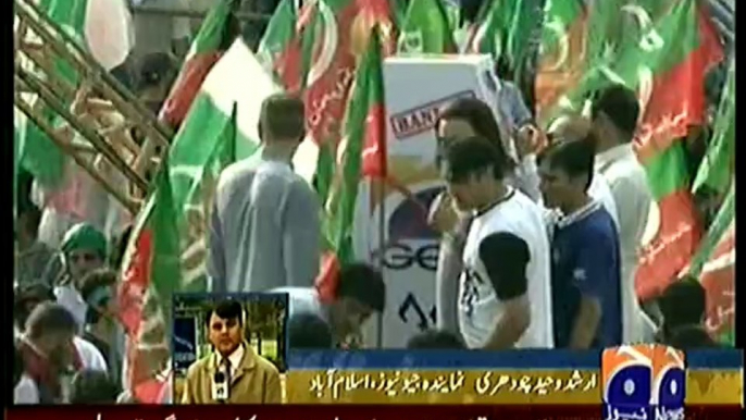 Anti Geo slogans in D-Chowk Jalsa