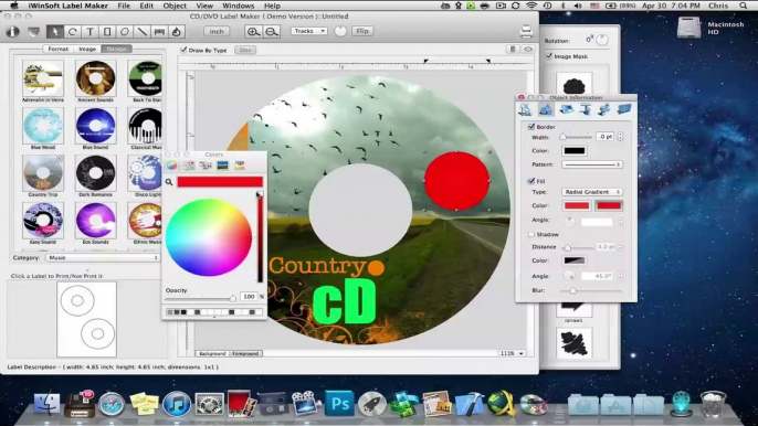 Mac CD Label Software - Create professional CD and DVD labels