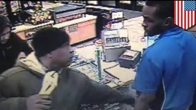 Security camera video: clerk knocks out crackhead, Frederick Coble, in robbery gone wrong