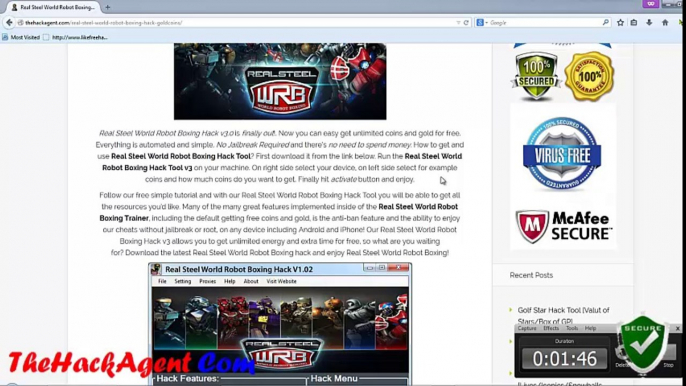 How to Download Real Steel World Robot Boxing Hack [Unlimited Gold/coins] Android/iOS May 2014 Free