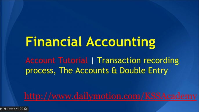 Financial Accounting Prep online Tutorial | Transaction recording, Double Entry, Trial Balance, T Accounts, Trial balance