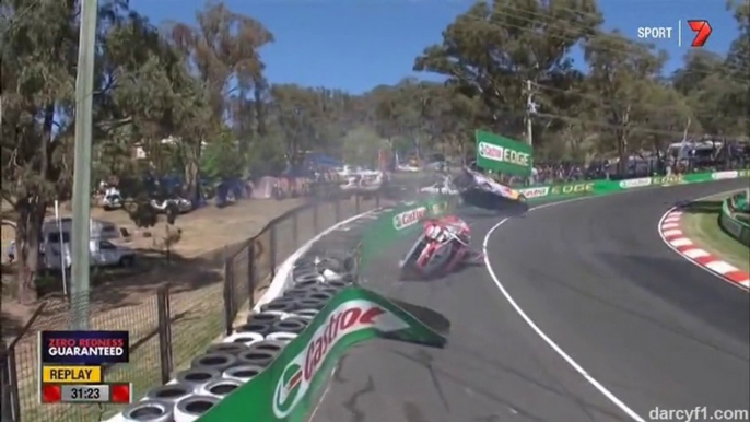 V8 Supercars Bathurst 2014 Lowndes Tander Massive Crash