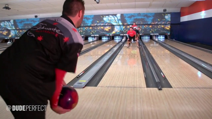 Trick Shots de malade en Bowling!