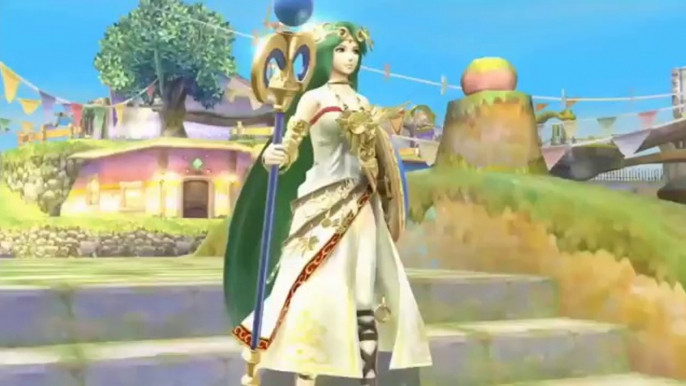 Super Smash Bros 4 New Character Trailer - Palutena gameplay