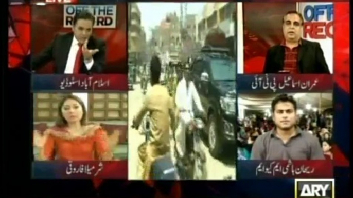 Kashif Abbasi making fun of PPP Sindh government in front of Sharmeela Farooqi