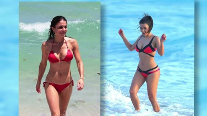 Celebrities Sizzle in Red-Hot Bikinis