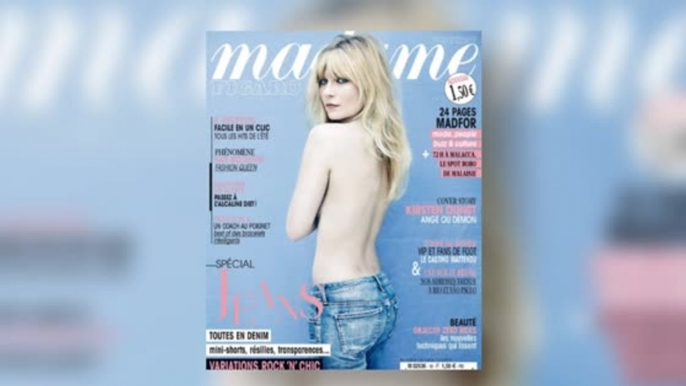 Kirsten Dunst Poses Topless For a French Magazine