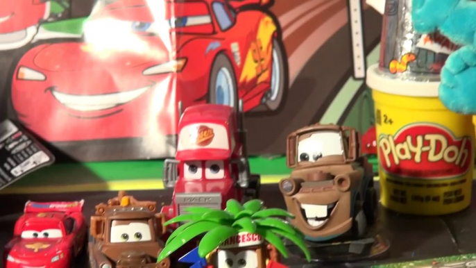 Disney Pixar Cars2 , Race Team Mater and Lightning McQueen from Pixar Cars Piston Cup Champion