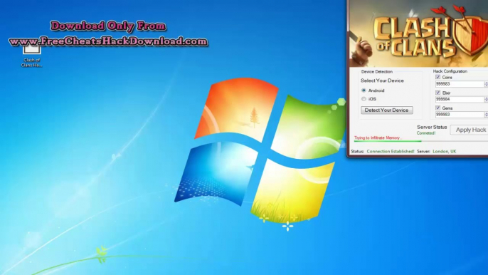Clash of Clans Cheat Tool Coins Elixir Gems Adder June 2014 Updated