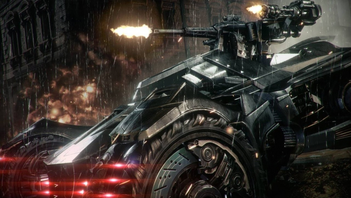 Batman: Arkham Knight - Batmobile Battle Mode E3 Gameplay | Batman-News.com