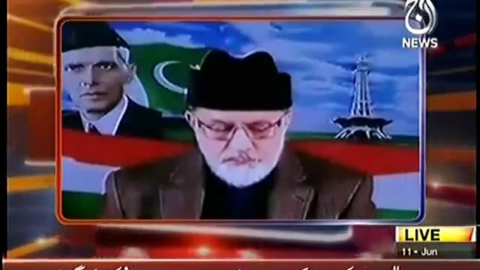 Nusrat Javed Blasted on Dr Tahir ul Qadri in a Live Show