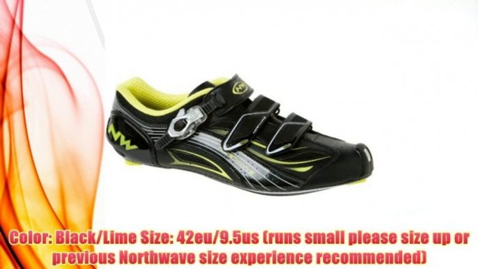 Best buy Northwave Typhoon SBS Road Cycling Shoe Mens 42eu 9.5us Black/Lime,"