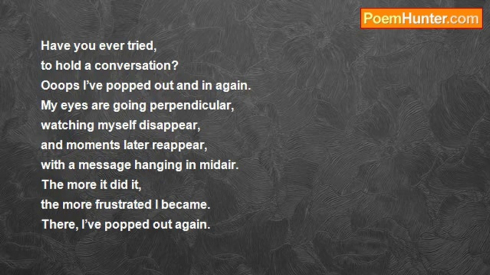 David Harris - Popping In Popping Out (Fun Poem 16)