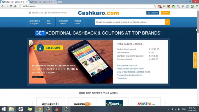 Recharge Factory - How To Get Extra Cashback Through Cashkaro