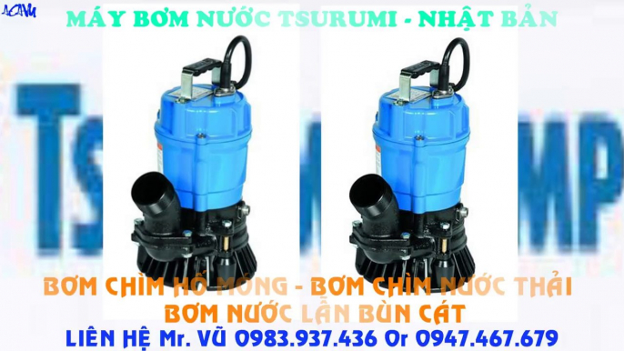 Bán bơm chìm nước thải, bơm nước bùn cát Tsurumi KTZ 47.5///7.5kw///10hp