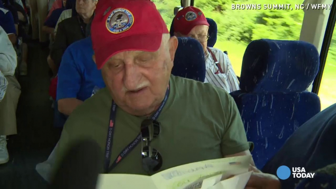 9-year-old's card brings tears to WWII vet's eyes