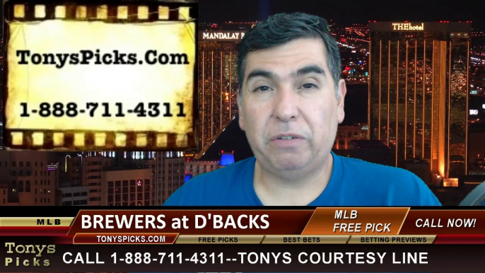 Arizona Diamondbacks vs. Milwaukee Brewers Pick Prediction MLB Odds Preview 6-16-2014