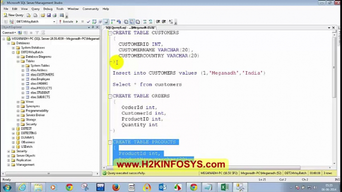 Database Testing Training 1 | Database Tables | Database Testing Online Training Tutorials