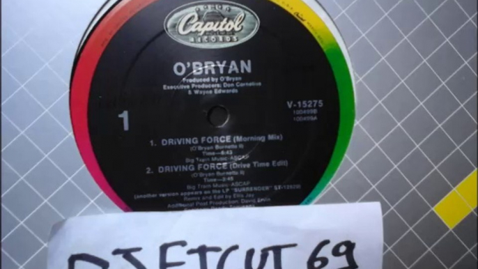 O'BRYAN -DRIVING FORCE(RIP ETCUT)CAPITOL REC 86