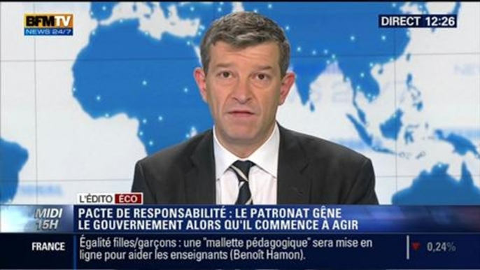 L'Édito éco de Nicolas Doze: Pacte de responsabilité: plusieurs organisations patronales demandent au gouvernement de passer aux actes – 30/06