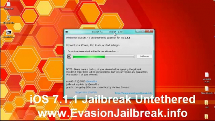 How To Jailbreak Untethered iOS 7.1.1 With Cydia Install Using Evasion