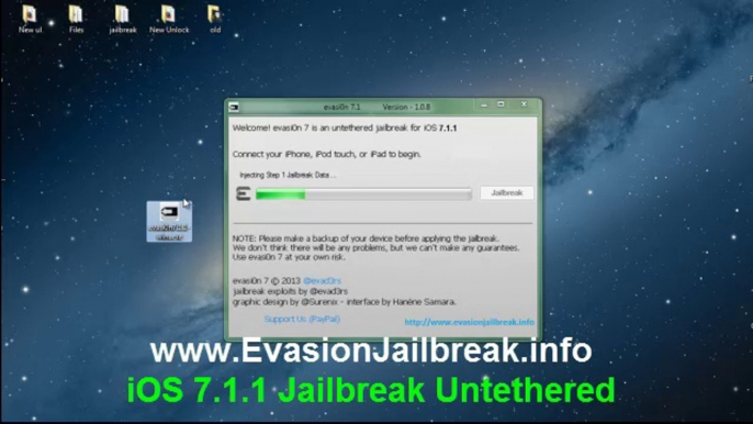 Télécharger Evasion gratuit ios 7.1.1 jailbreak iPhone iPad iPod