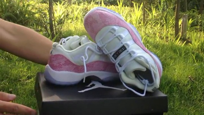 Authentic Air Jordan 11 Low Pink White Snakeskin Shoes Womens Shoes Review From tradingaaa.cn