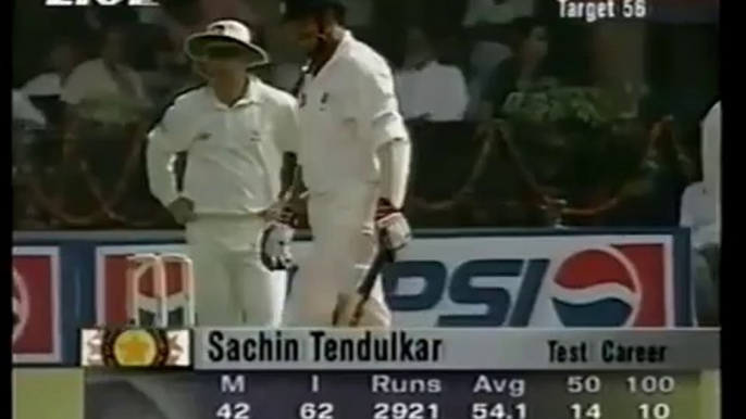 Sachin Tendulkar 1st time facing Glenn McGrath in test cricket